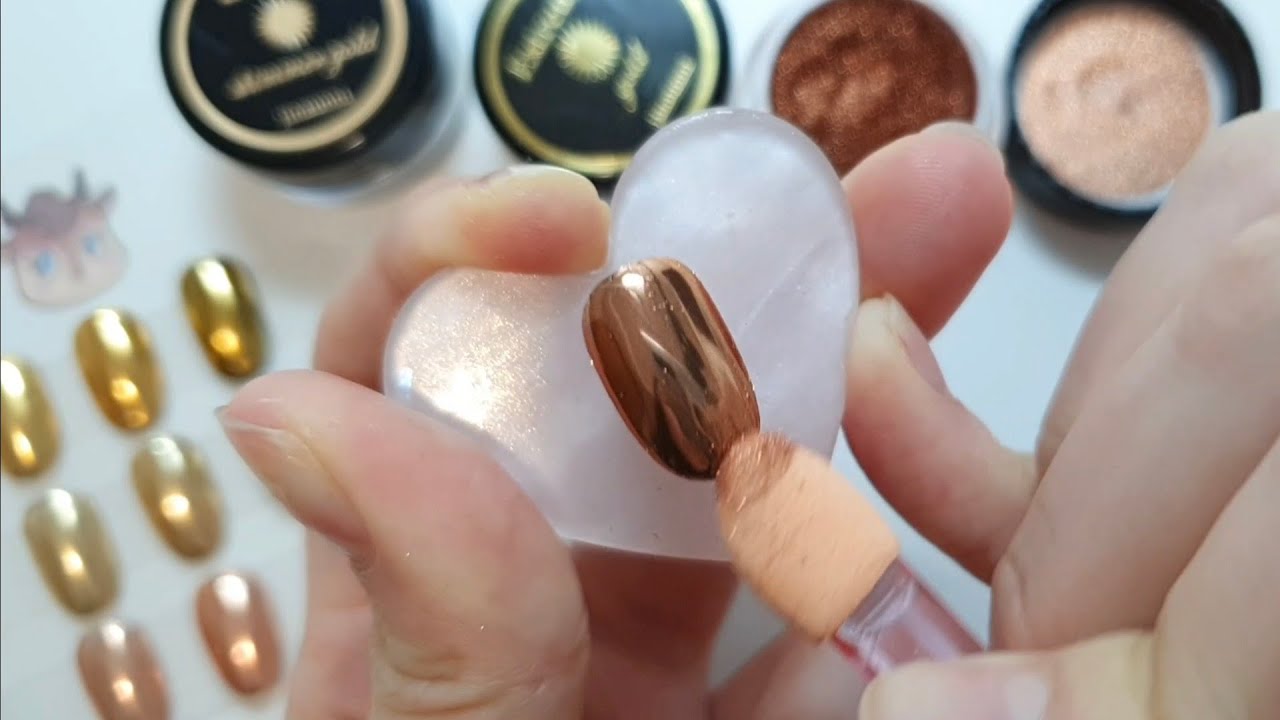 CARA PAKAI NAIL POWDER/ CHROME POWDER | JINAUNNI EXTREME NAIL POWDER GOLD