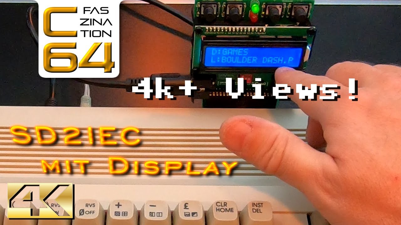 🕹️ SD2IEC: SD-Kartenleser (mit Display) als Floppy-Ersatz am Commodore 64  #FaszinationC64 #SD2IEC