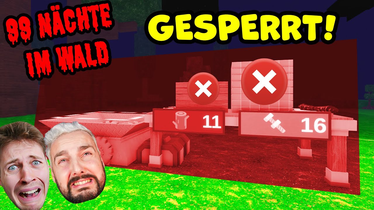 99 Nächte im Wald, ABER WIR DÜRFEN HANDWERKSBANK NICHT BENUTZEN! Fiese Challenge für Kaan & Tom