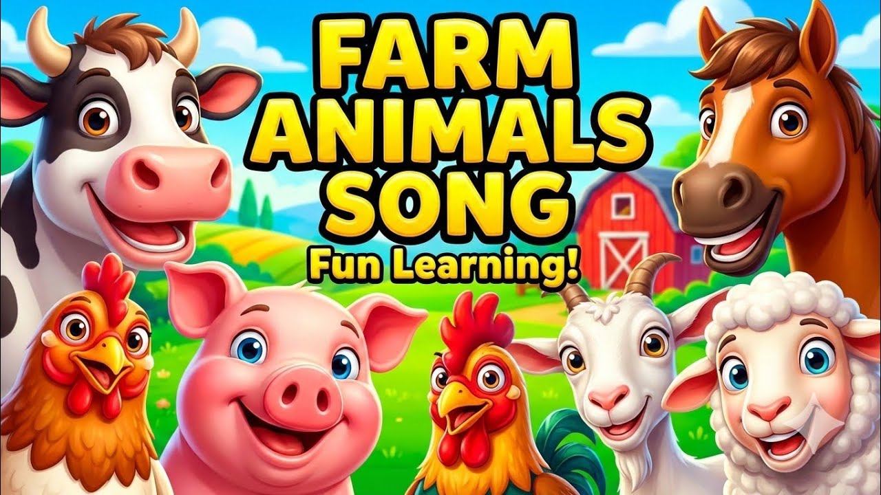 Farm Animals And Sounds Song 🐔🐷 | 3D Nursery Rhyme for Kids | Muchu Chuchu TV