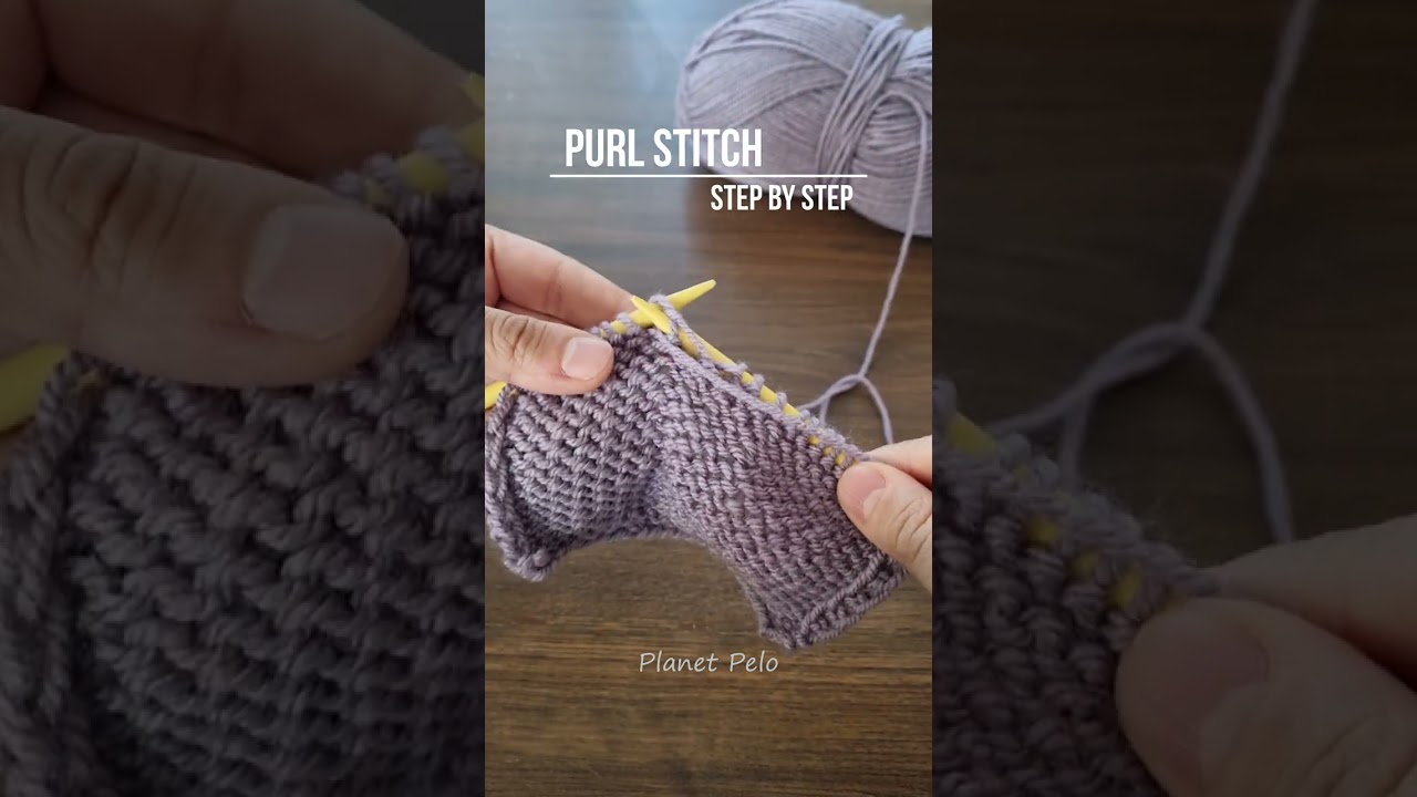 How to Do Purl Stitch - Step by Step