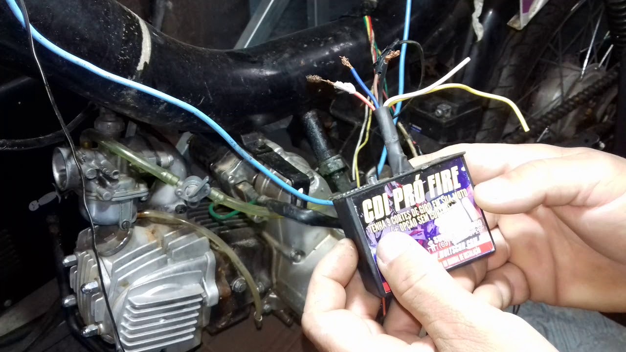 Fazendo elétrica toda nova da moto sundown 100 cilindrada