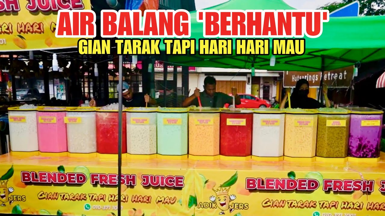 KUALITI AIR antara sebab gerai air balang ini MAMPU JUAL ribuan bungkus sehari.