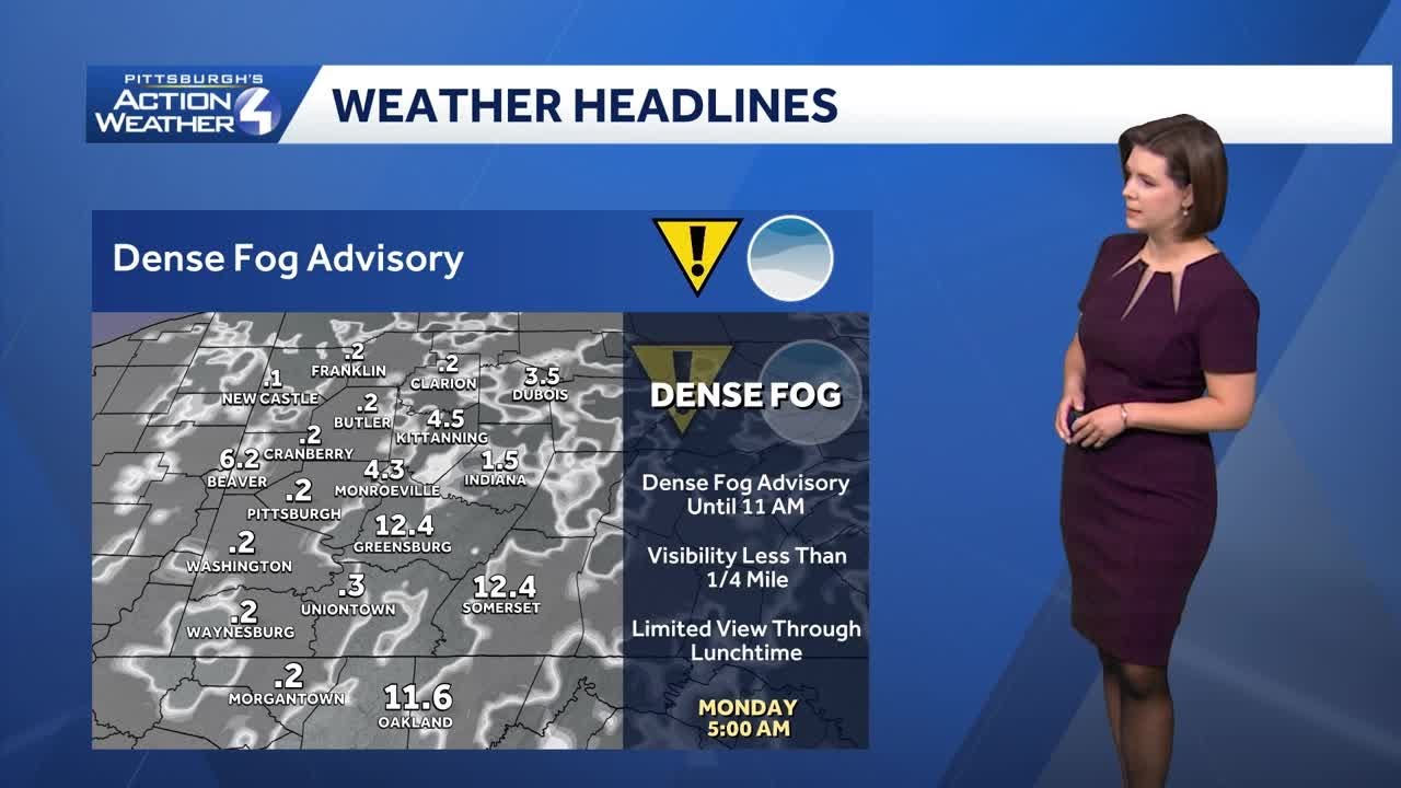 Impact Day: Dense Fog Advisory, slow clearing for western PA | February 16