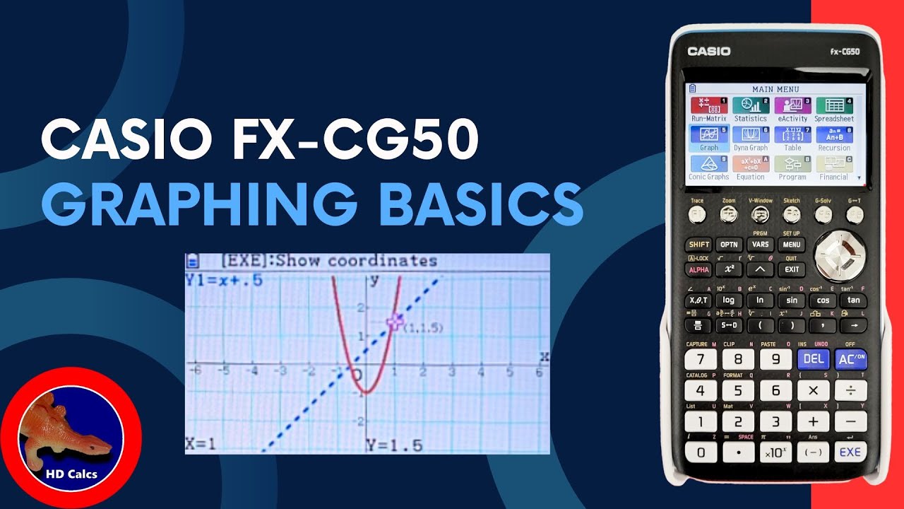How to do Graphing Basics on the Casio fx-CG50 Graphing Calculator