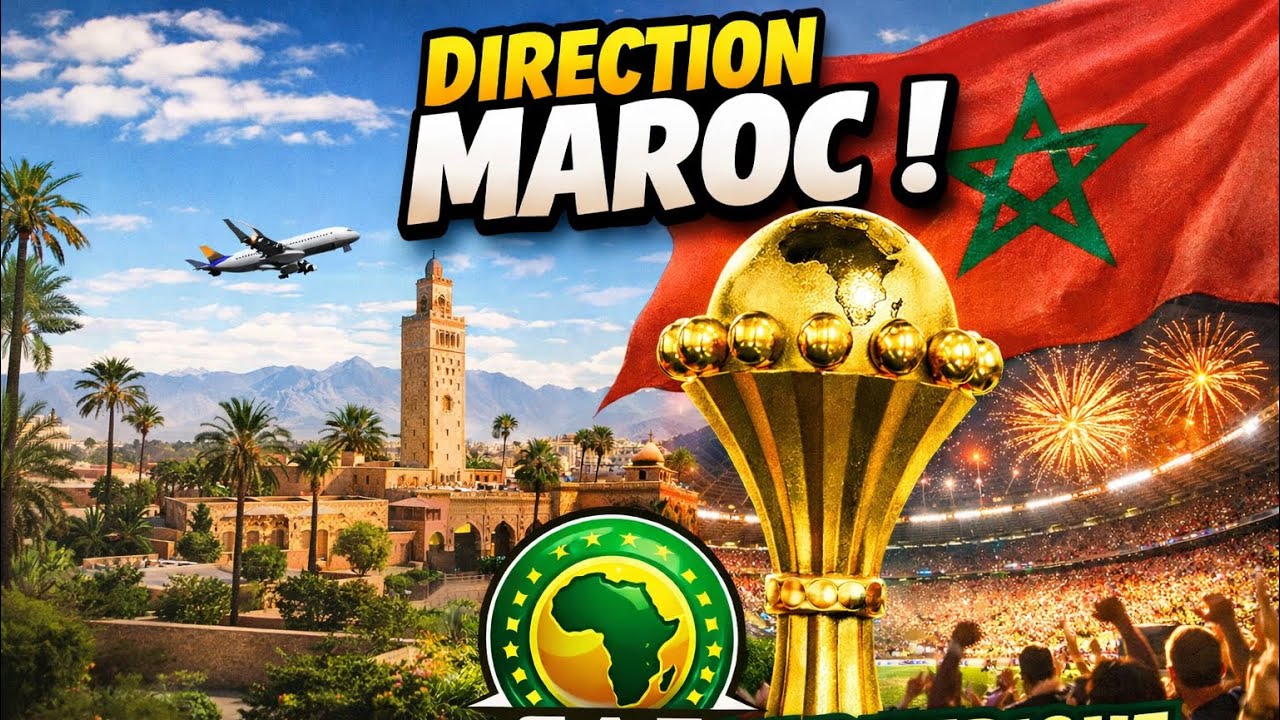 Voyage en voiture jusqu&rsquo;au Maroc 🇲🇦 | Premi&egrave;res images avant la CAN ⚽️🏟️