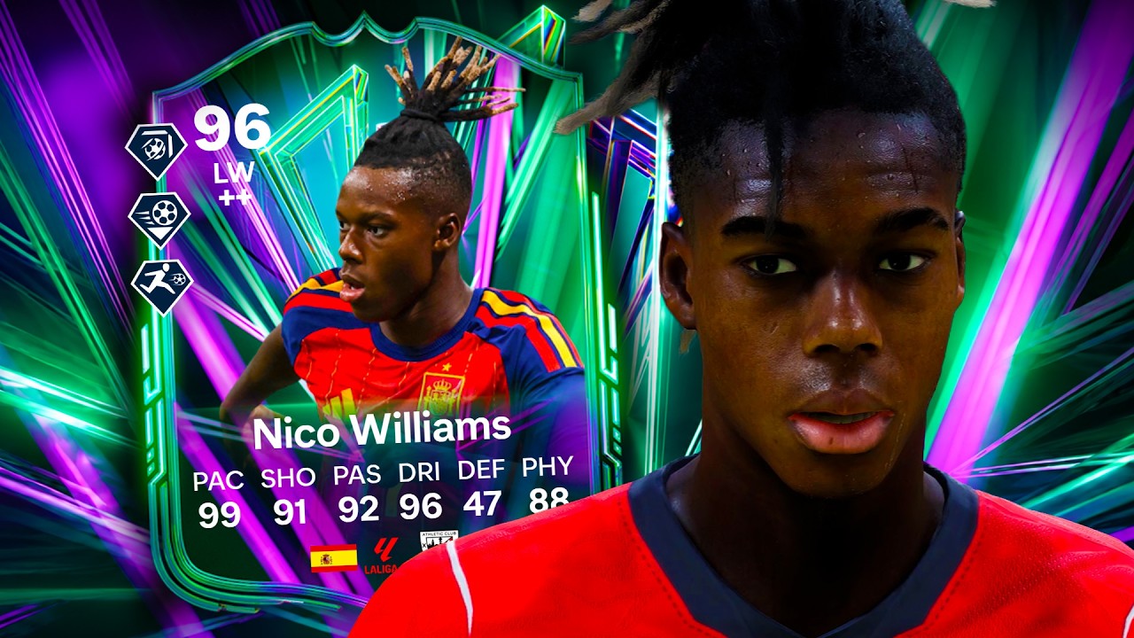 Обзор игрока Nico Williams в FC 26 &mdash; 96 Glory Hunters