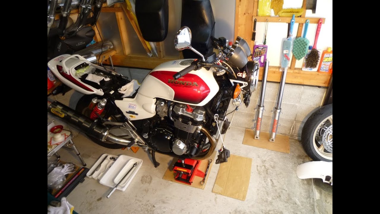 CB1300フロントフォーク OH 記録