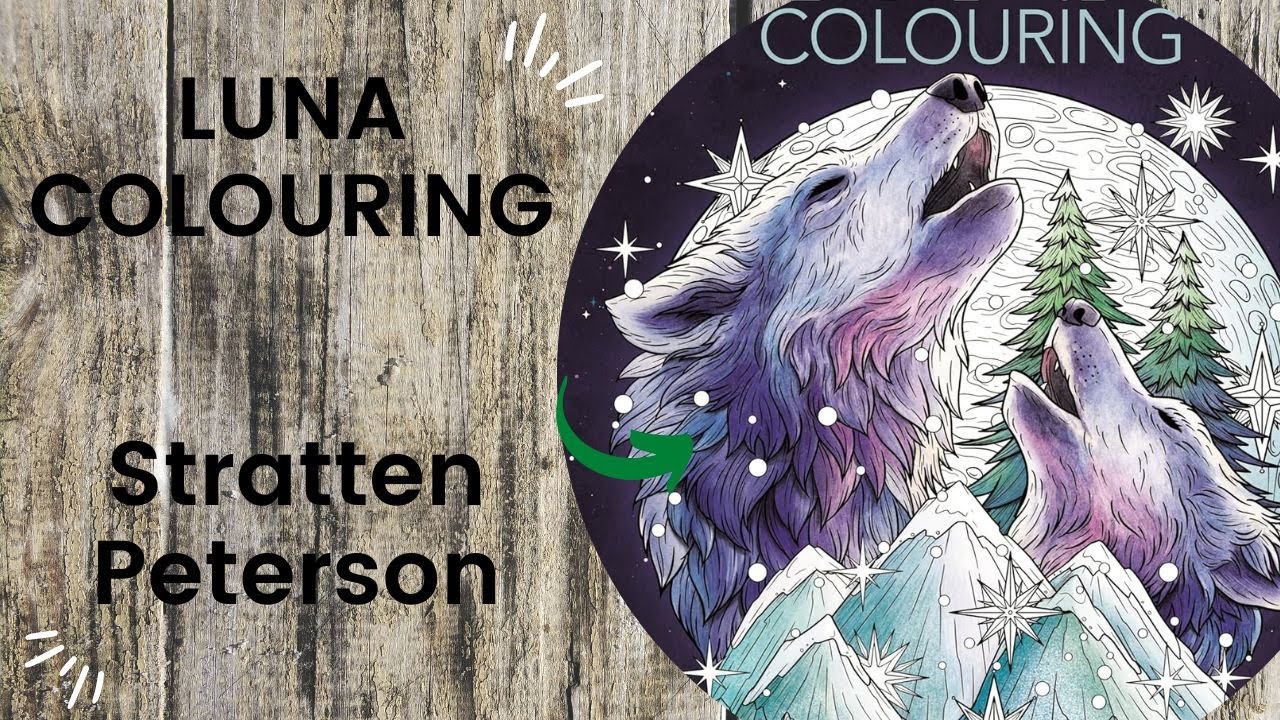 Luna  - Stratten Peterson // Adult Colouring Book Flip Through