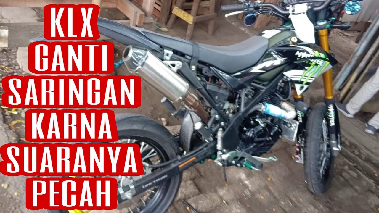 Cara Rubah saringan knalpot racing KLX jadi suara ngebas padet gahar di bengkel SKR racing exhaust