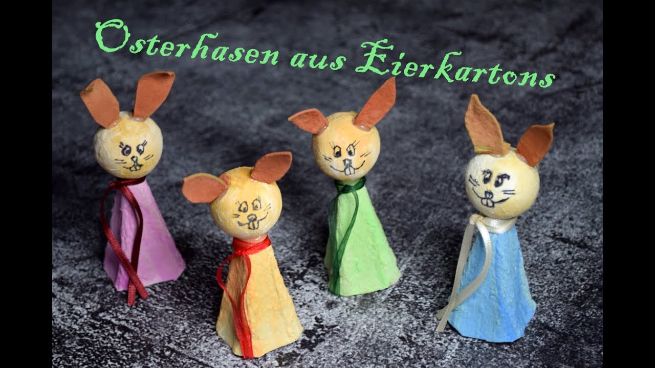 Niedliche Osterhasen basteln