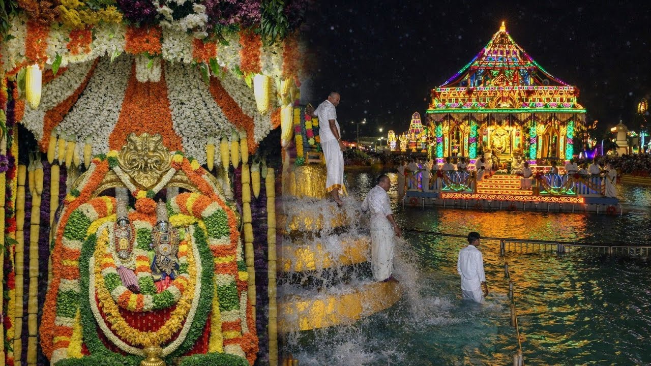 Grand Teppotsavam at Tirumala | Sri Krishna with Rukmini Blesses Devotees from the Sacred Float 