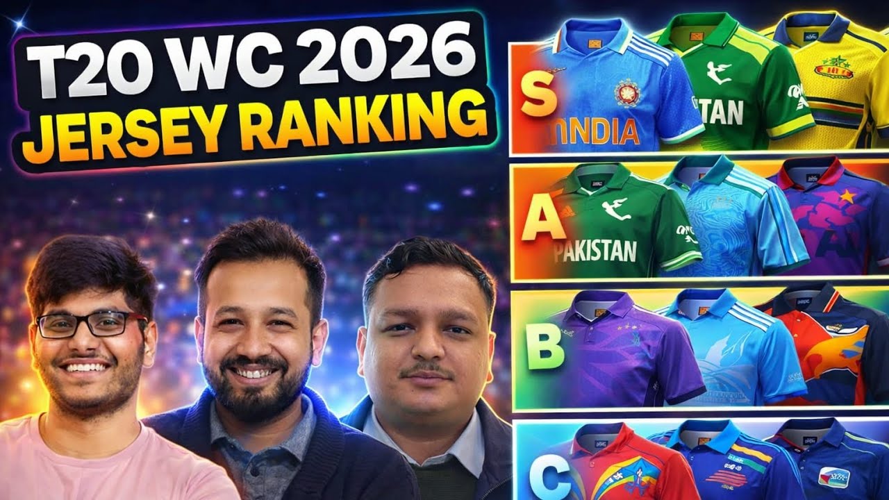 T20 WC 2026 Jersey Ranking 