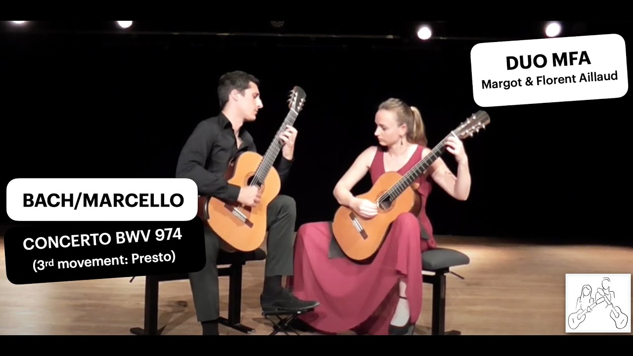 J.S. Bach/Marcello, Concerto BWV 974 (3. Presto) | Duo MFA