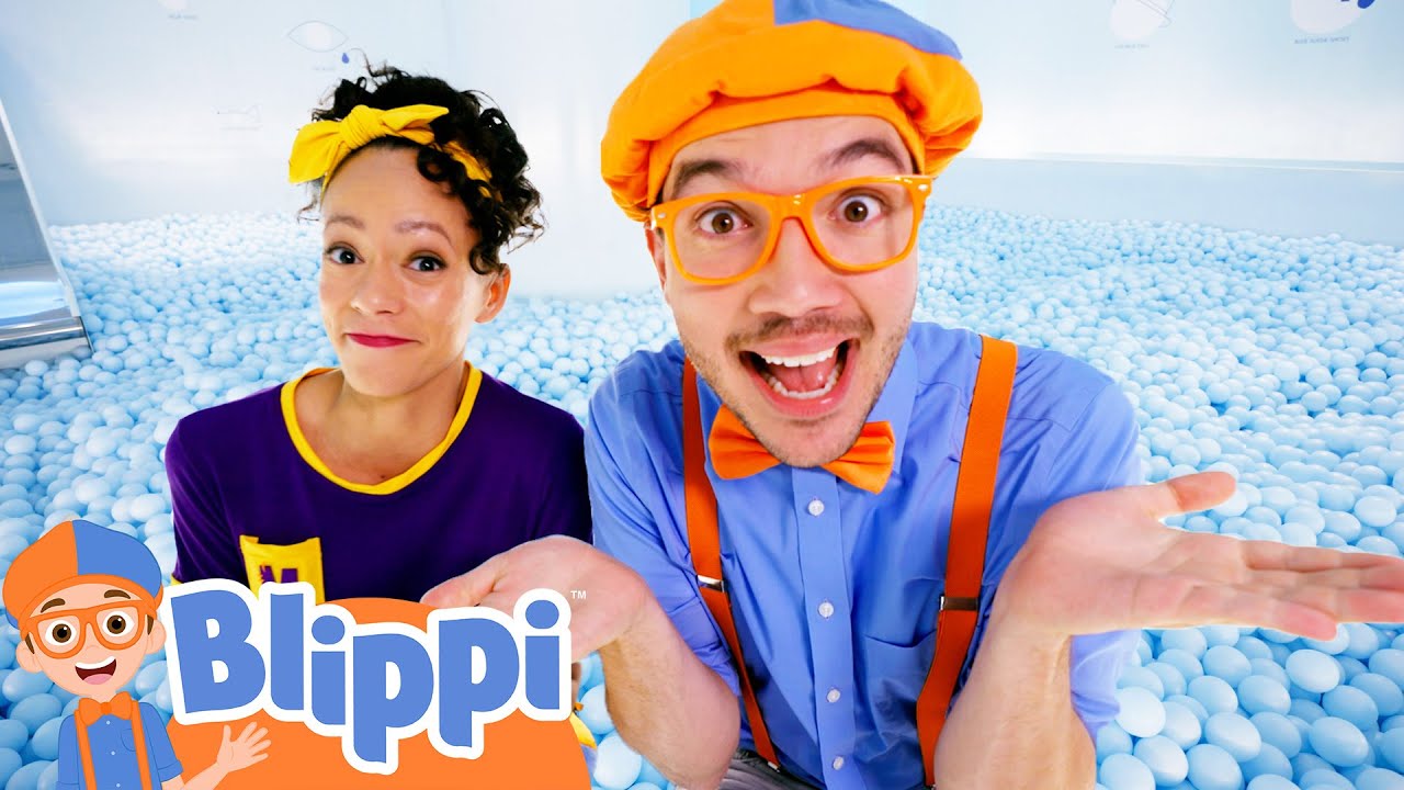 Explore the Color Factory with Blippi & Meekah! 🌈🎨 |  Educational Videos For Kids