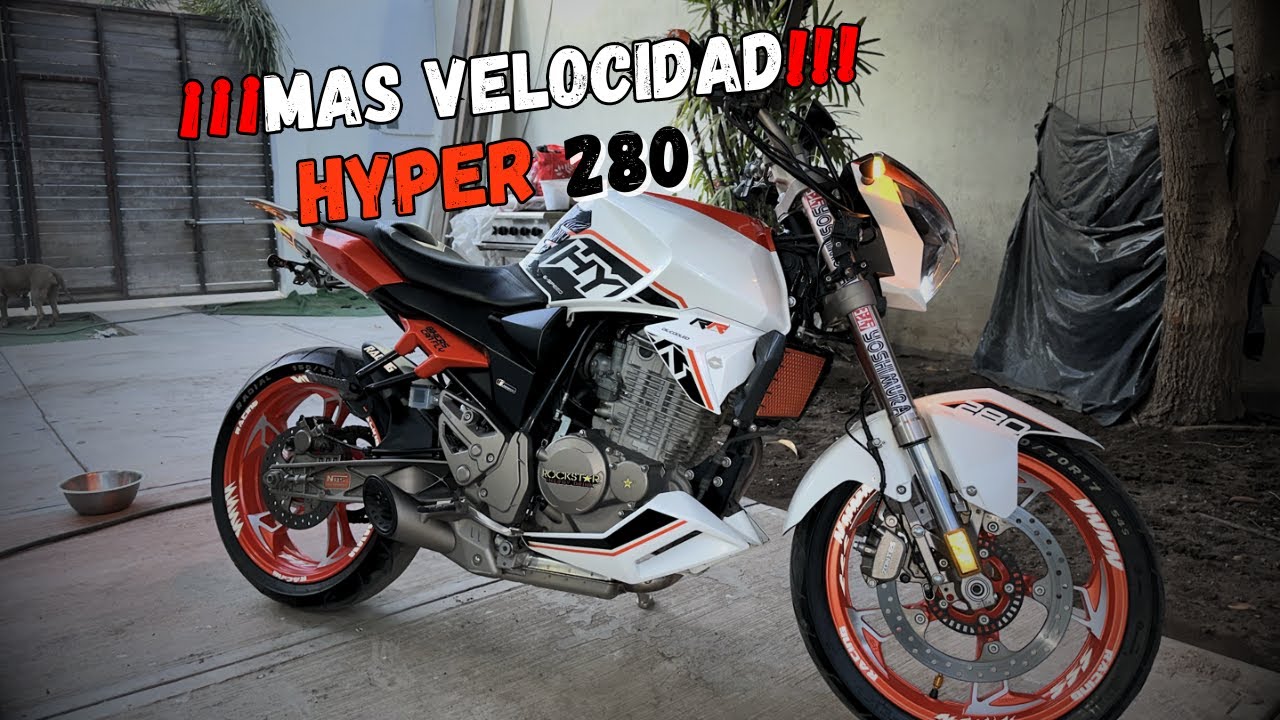 HYPER 280 saca 150km/h, // EL AJUSTE QUE HICE.