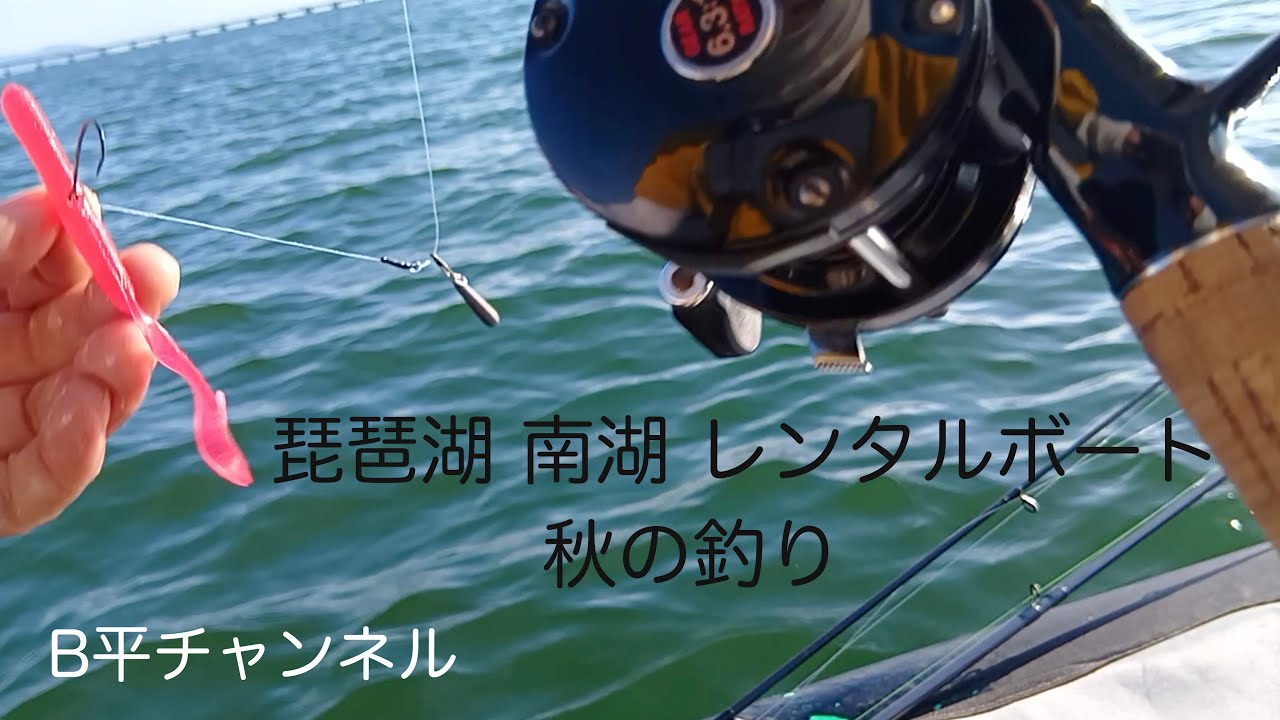 琵琶湖 南湖 レンタルボート 秋の釣り