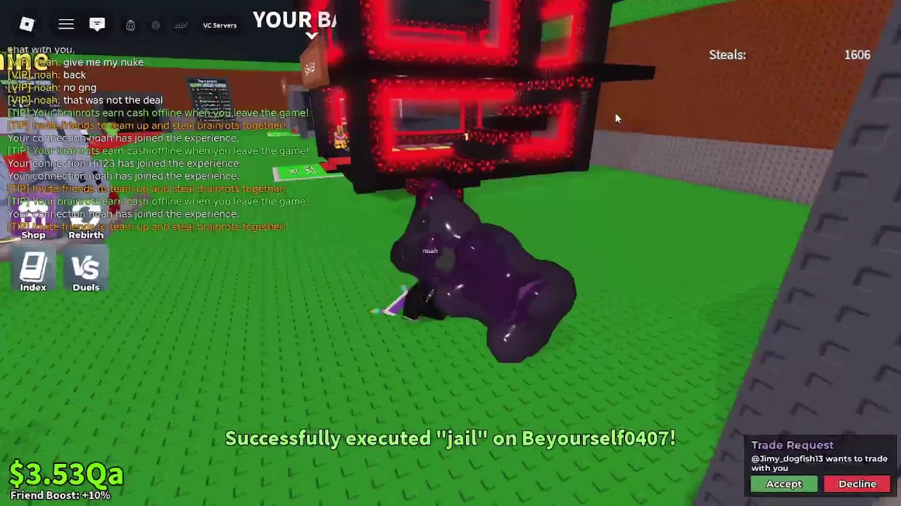 steal a brainrot duels and trades