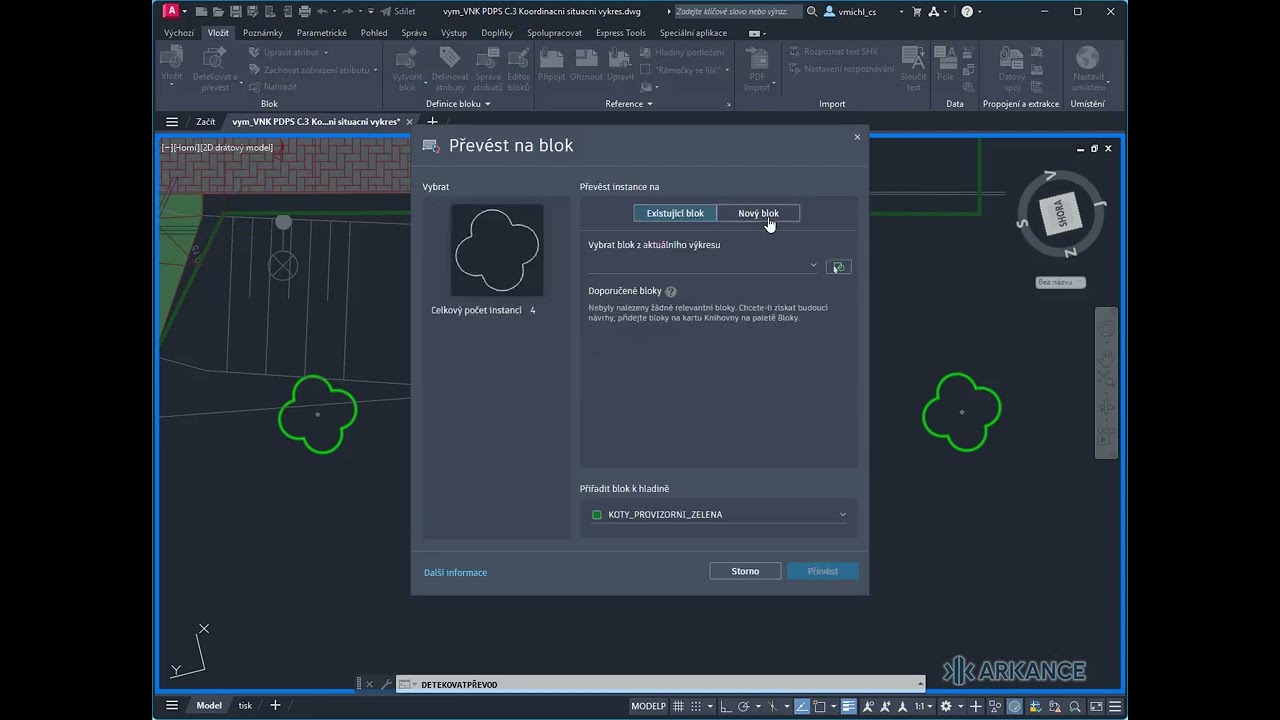 AutoCAD Smart Blocks - AI převod opakované geometrie na bloky
