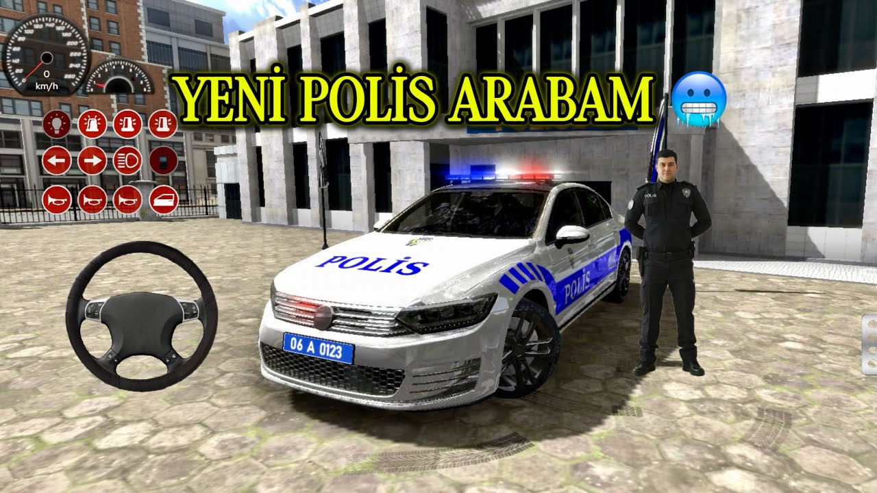 TÜRK POLİSİ OYNU YENİ POLİS ARABAM!!!🥶 #passat #türkpolisi #devriye #police #policecar #asiretpaket 