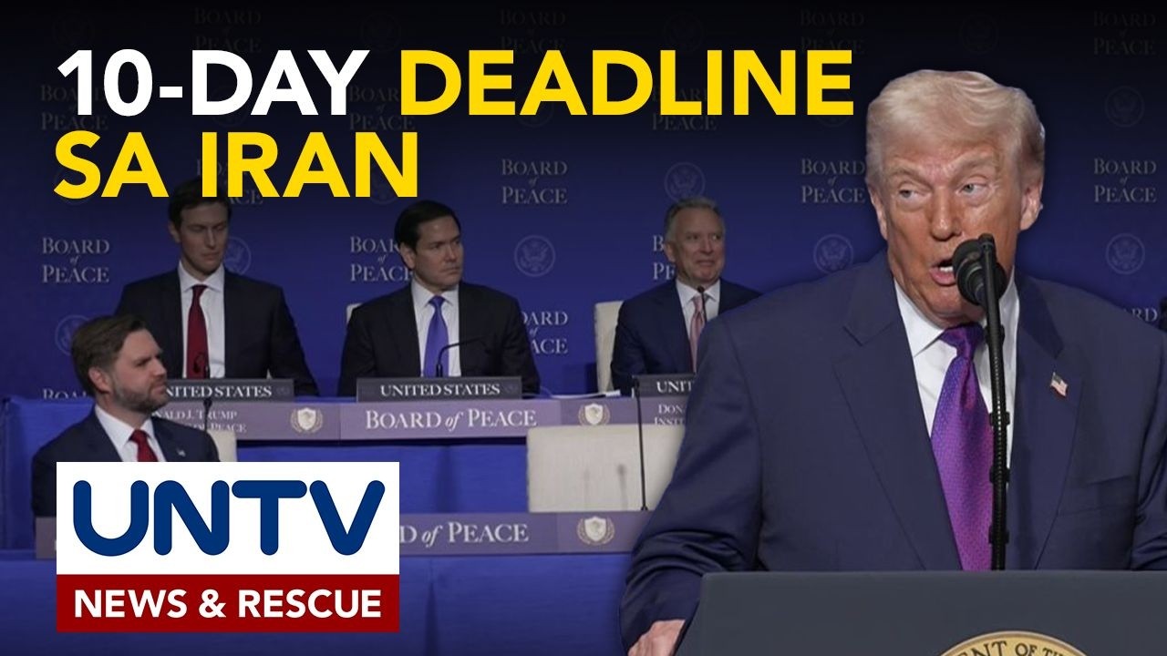 U.S. Pres. Donald Trump, nagbigay ng 10-day deadline sa Iran para sumunod sa kasunduan