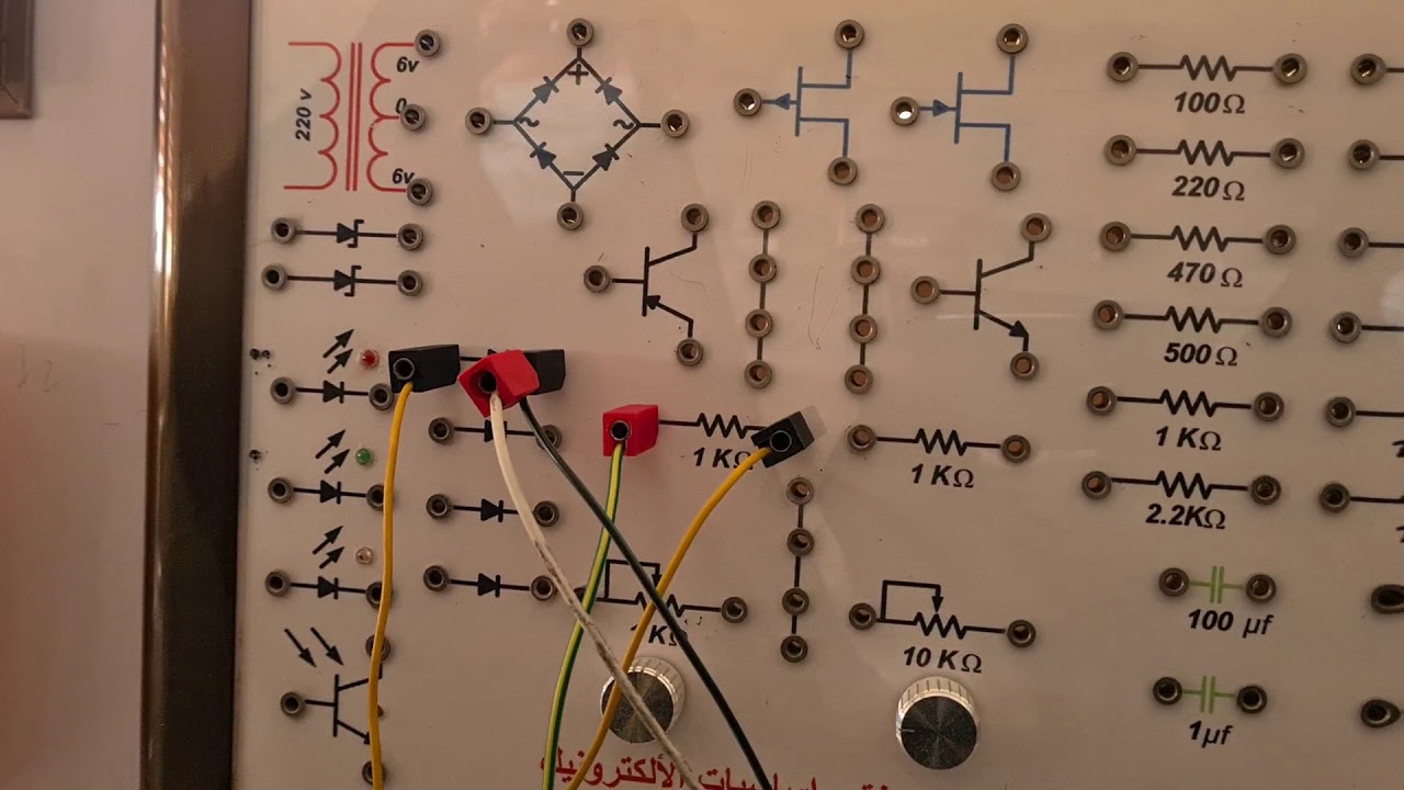 التجربة العملية لخواص ثنائي الوصلة(p-n) في الاتجاهين الامامي والعكسي