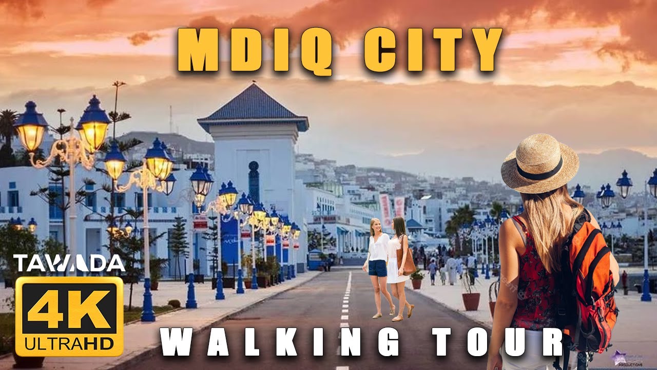 Tawada - Walking in Mdiq corniche - 4K