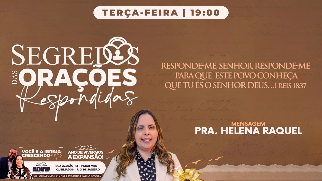 Segredo Das Orações Respondidas - Pra. Helena Raquel