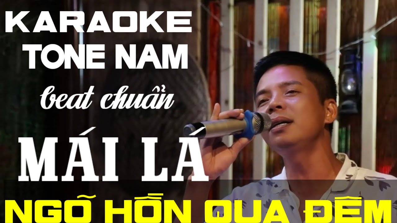NGÕ HỒN QUA ĐÊM| KARAOKE Bolero Guitar Beat Chuẩn BOLERO Mái Lá | Tone Nam