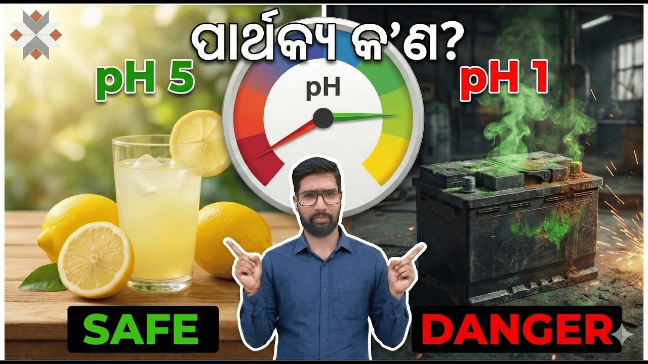 Lemon Juice vs. Car Battery: Why One is Safe & Other Burns? 🍋🔋 | pH Scale Class 10