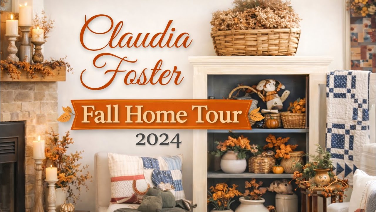 COUNTRY FARMHOUSE PRIMITIVE COTTAGE HOME TOUR ~ Decor Decorating Fall House Tours ~ INSPIRING IDEAS