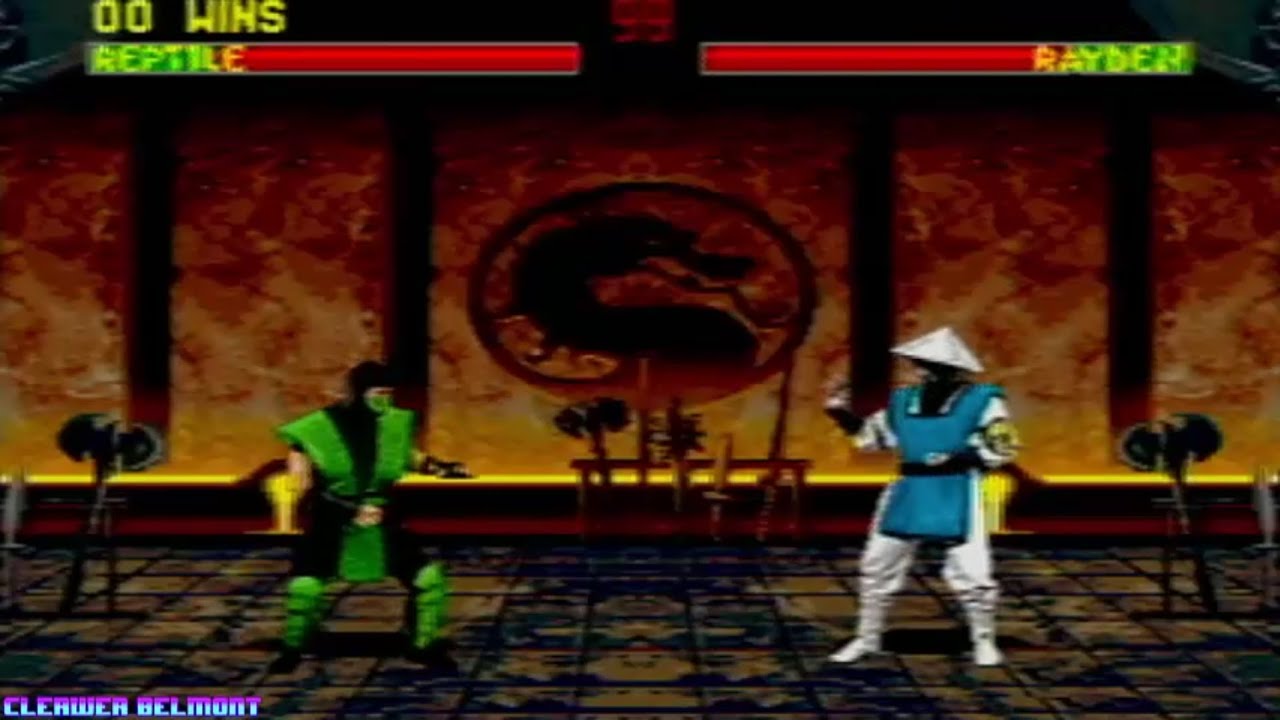 Mortal Kombat II (SEGA Mega Drive/Genesis) Reptile Playthrough - Played on real hardware