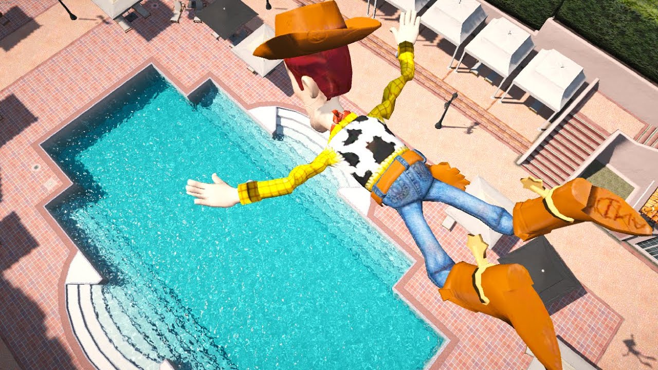 GTA 5 Water Ragdolls WOODY | Jumper/Falls vol.7 (Euphoria physics Funny Moments)