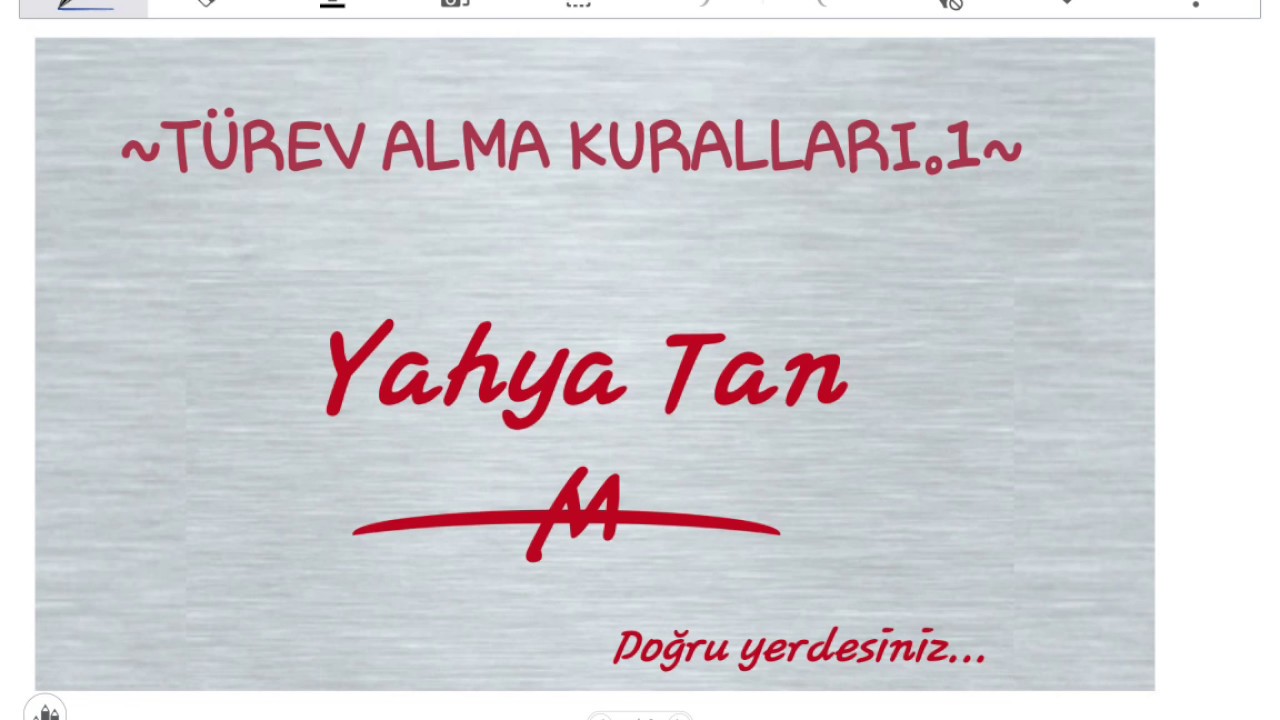TÜREV ALMA KURALLARI.1