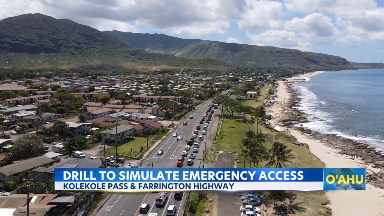 Evacuation simulation at Kolekole Pass to prepare Hawaii for disasters
