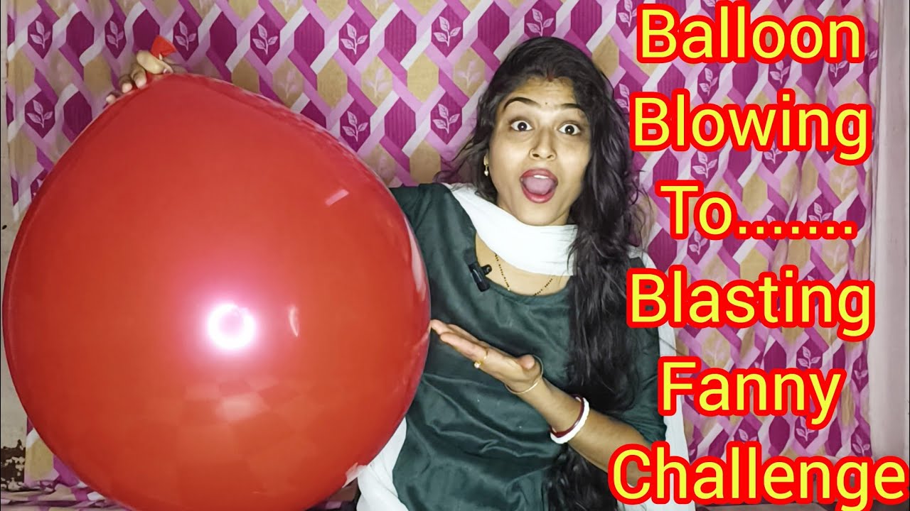 Balloon Blowing To....... Blasting Fanny Challenge🎈🤪🫣#krishnariya#funny#Balloon#challenge#banglavlog