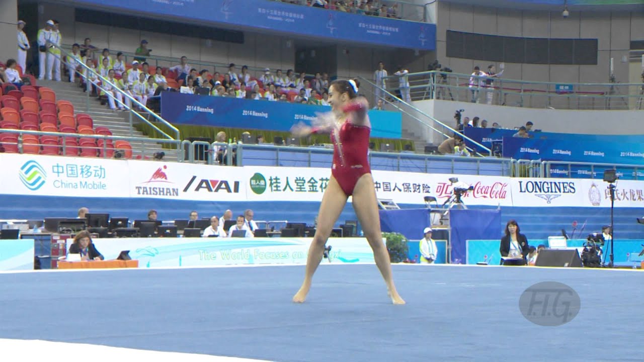 CORMORECHE Manon (FRA) – 2014 Artistic Worlds, Nanning (CHN) – Qualifications Floor