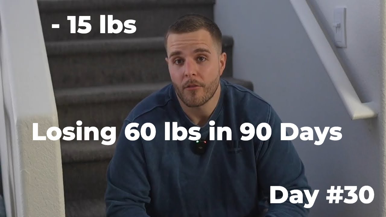 Losing 60 lbs in 90 Day - Day 30 - Down 15 lbs