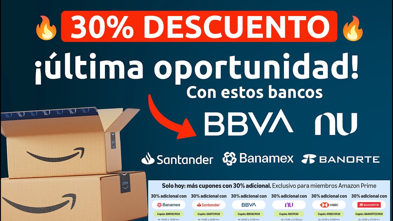 🔥Se viene otro cup&oacute;n de 30% descuento en Amazon &iexcl;Solo por unos MINUTOS!🔥 Comprando en VIVO