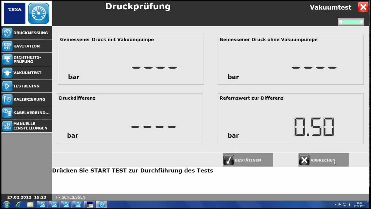 TEXA UNIPROBE Druckmessung.avi