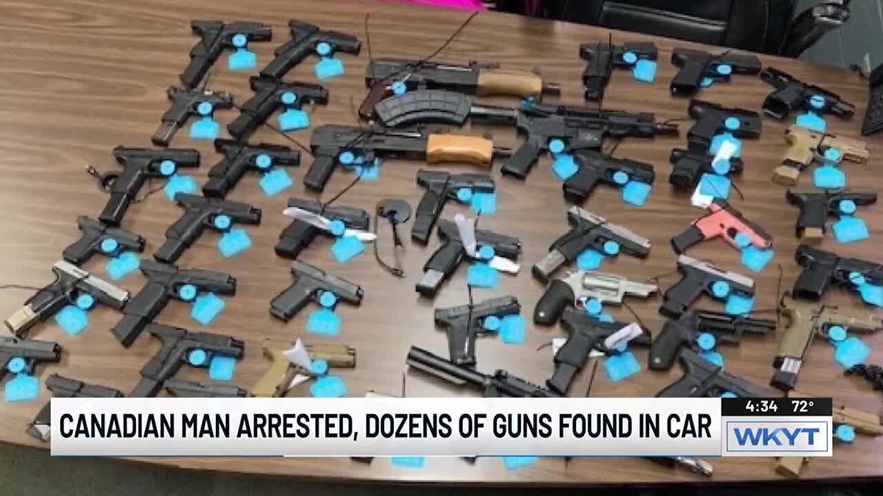 Canadian man caught with stolen guns in Kentucky, KSP says