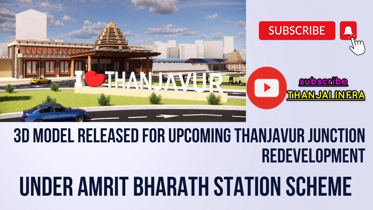 3d model for upcoming thanjavur #railway #junction #redevelopment