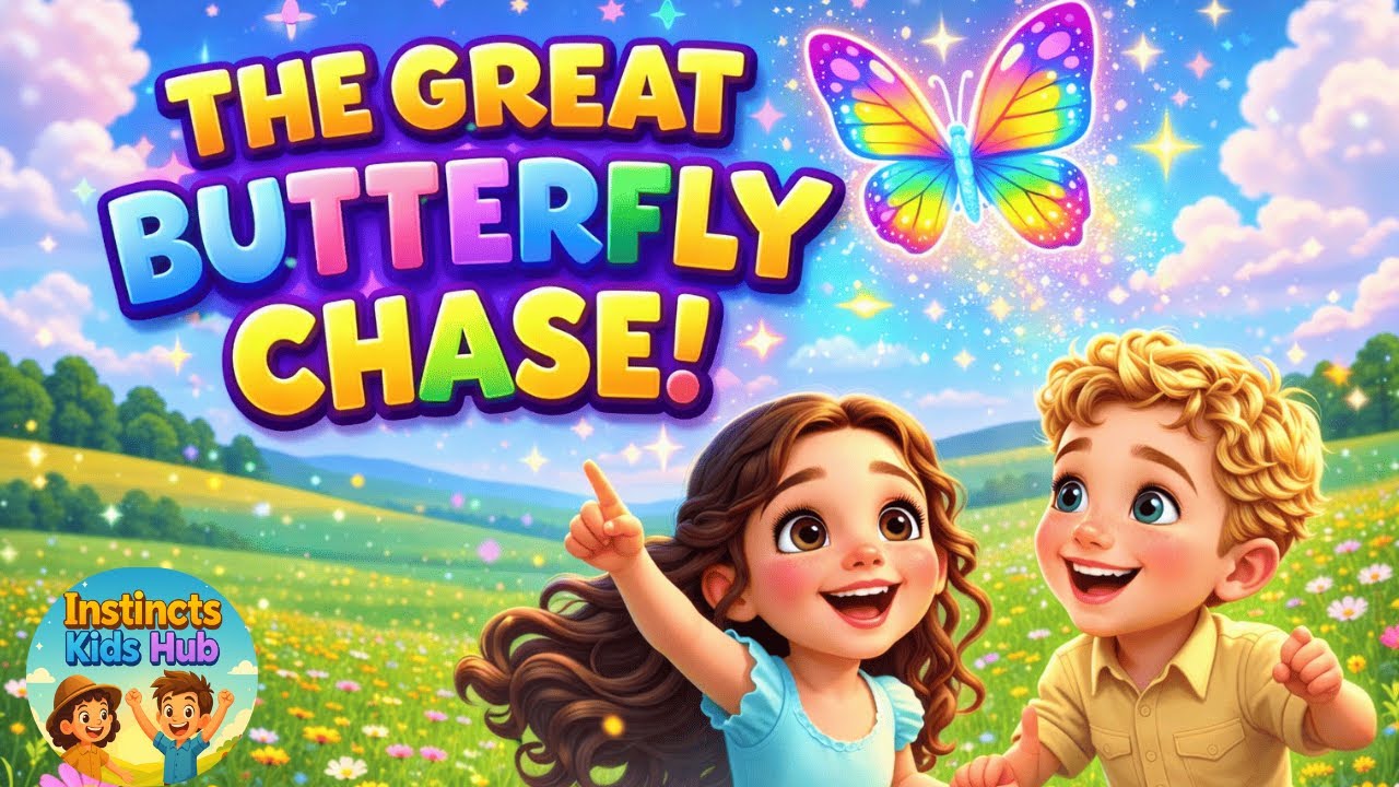 The Great Butterfly Chase 🦋 | Fun Kids Song & Magical Meadow Adventure | Instincts Kids Hub