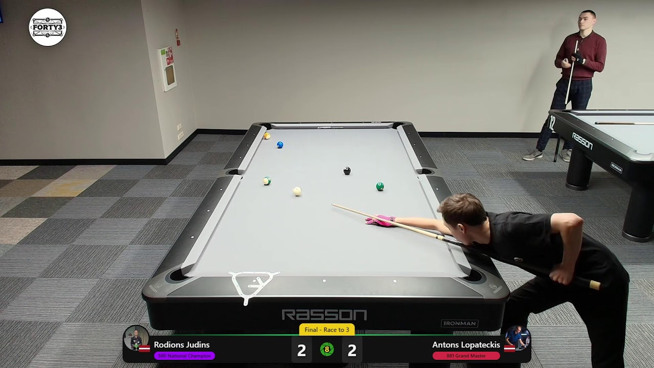 Forty3 Billiards 2026 – 5. posms (Handikaps + Balvu Fonds)
