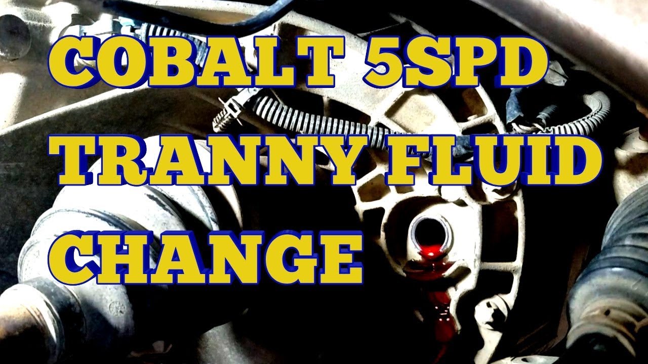 05-10 Cobalt 5spd trans fluid change
