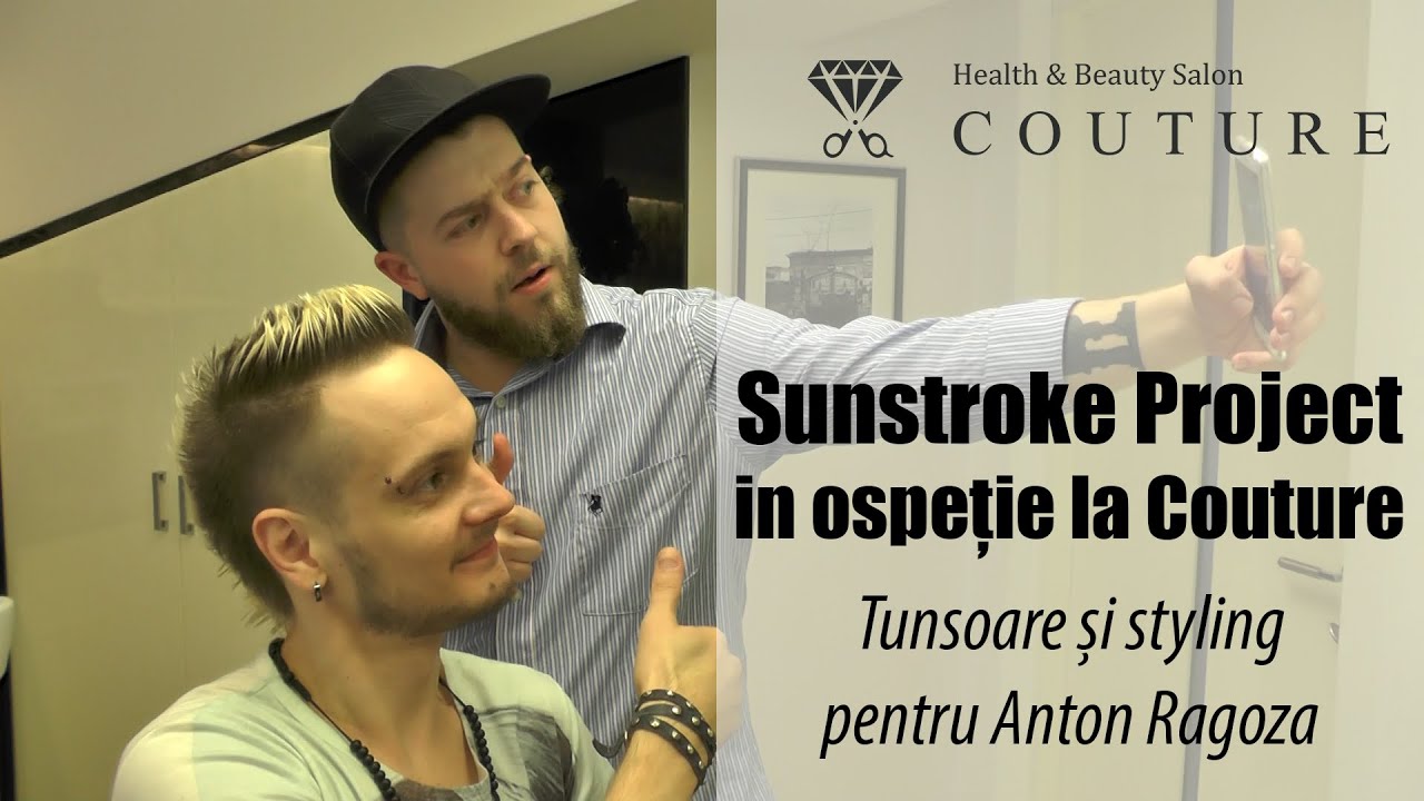 Sunstroke Project in ospetie la Couture. Tunsoare si styling pentru Anton Ragoza