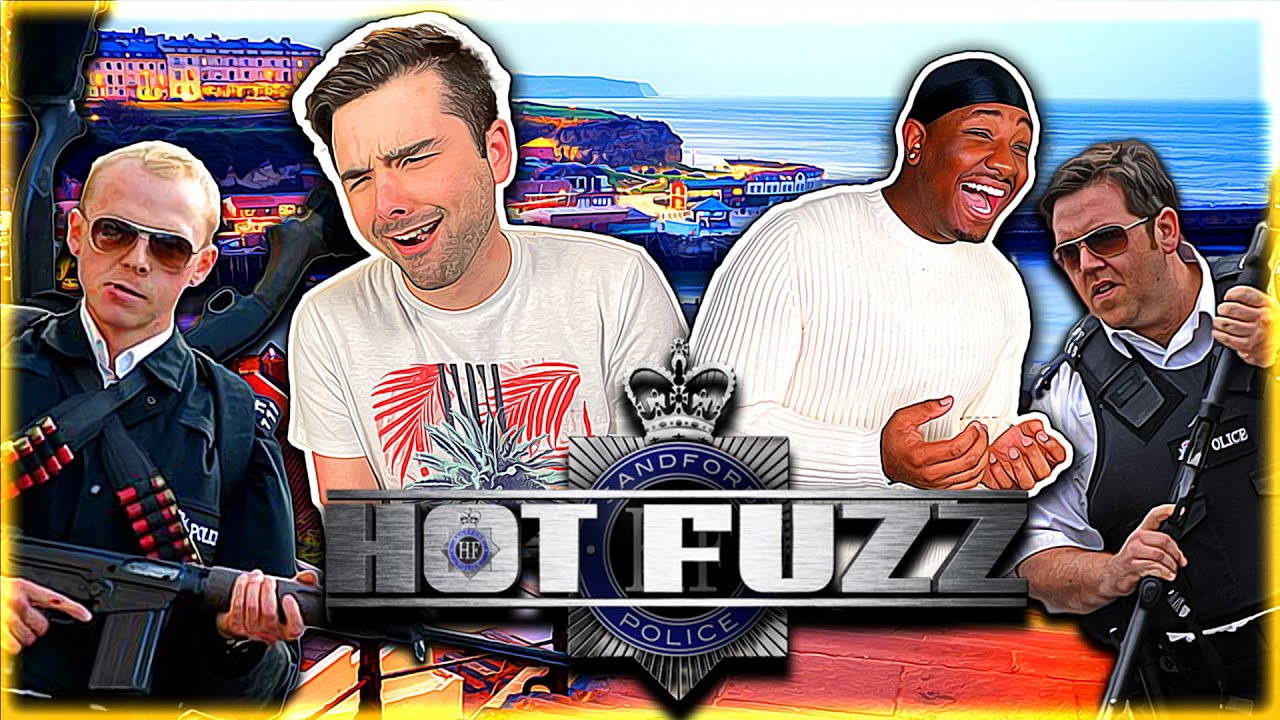 Первый раз посмотрел *HOT FUZZ*, было так весело с @TimotheeReacts