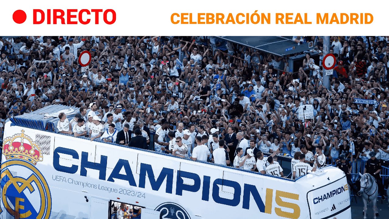 REAL MADRID: El CAMPEÓN de la CHAMPIONS LEAGUE celebra la DECIMOQUINTA con la AFICIÓN