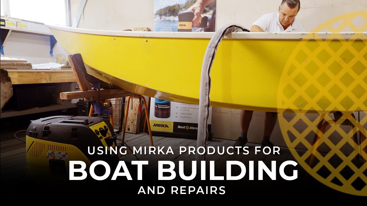 Using Mirka products for boat building and repairs with Sydney Boatworks