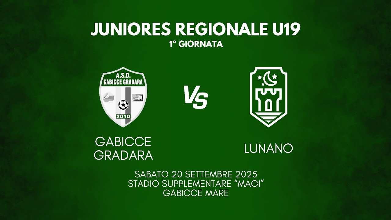 Gabicce Gradara U19 - Lunano U19 2-0 | Highlights | Juniores U19 Regionali - 1ª Giornata